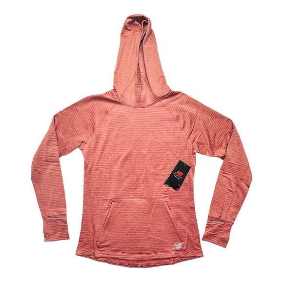 New Balance Heat Grid Hoodie - Washed Henna Heather - Picture 5 of 8